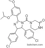 Molecular Structure of 890090-75-2 (4-[[4,5-Bis(4-chlorophenyl)-4,5-dihydro-2-[4-methoxy-2-(1-methylethoxy)phenyl]-1H-imidazol-1-yl]carbonyl]-2-piperazinone)